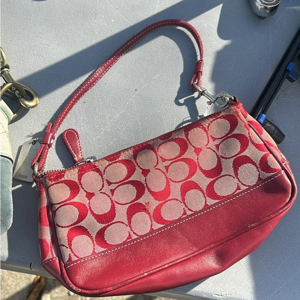 Red Designer Shoulder Bag